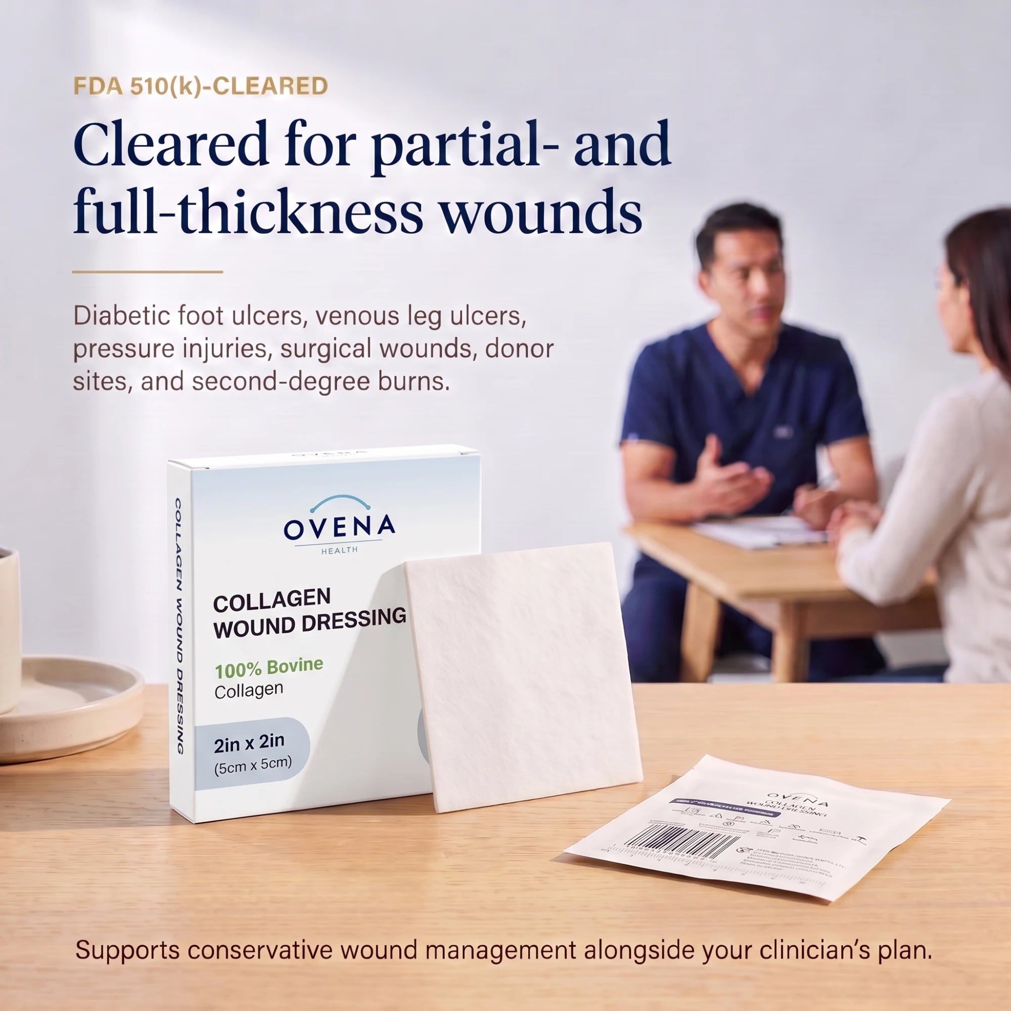 Collagen Wound Dressing, FDA 510(k) Cleared