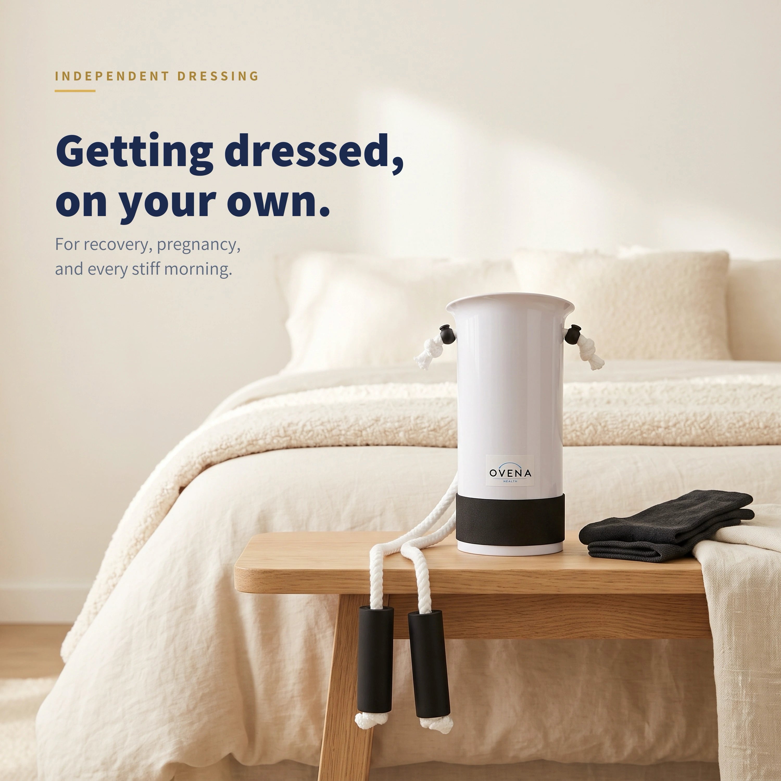 Sock Aid for Everyday Socks, Reusable Donning Device