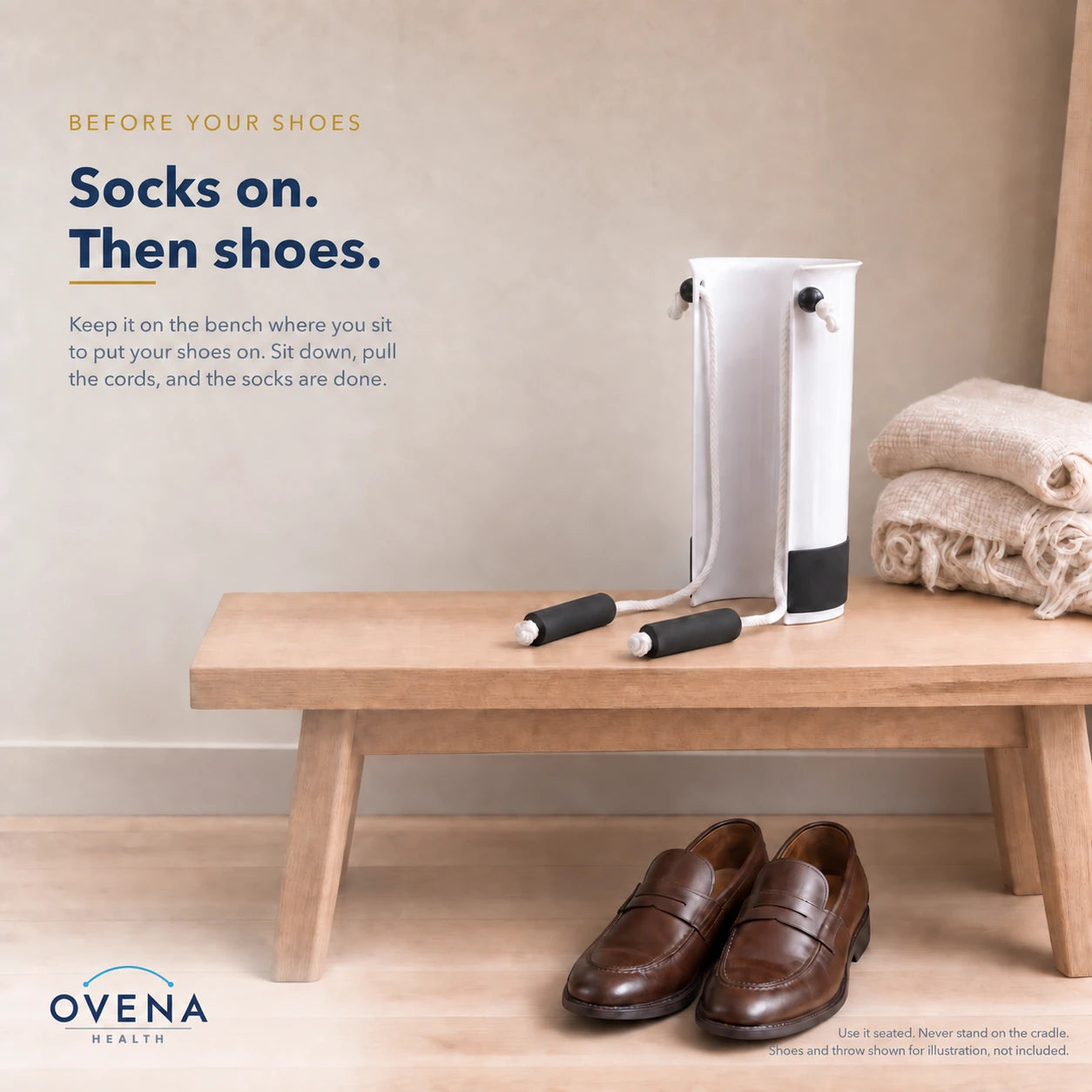 Sock Aid for Everyday Socks, Reusable Donning Device