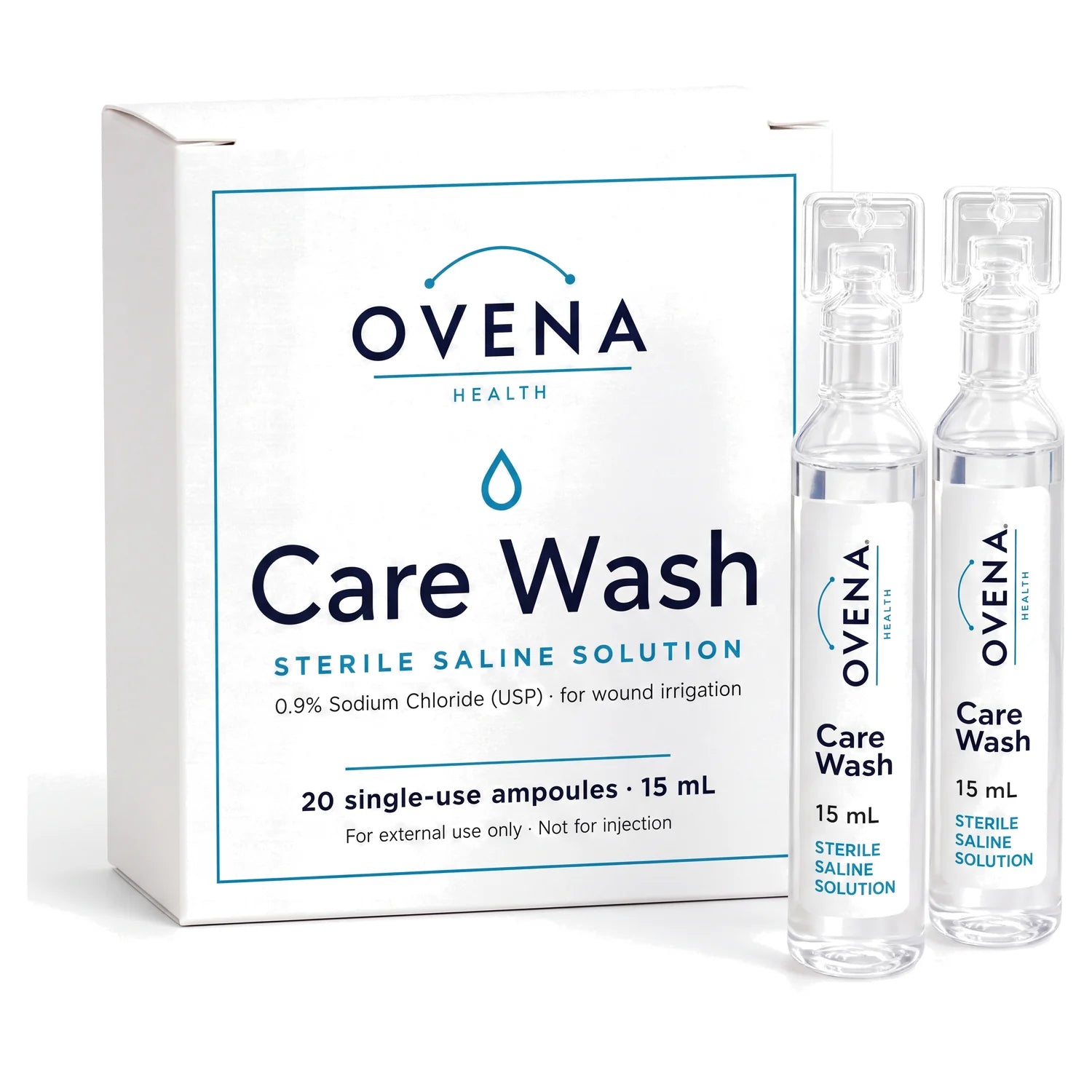Care Wash Sterile Saline Wound Wash, 20 x 15 mL Ampoules