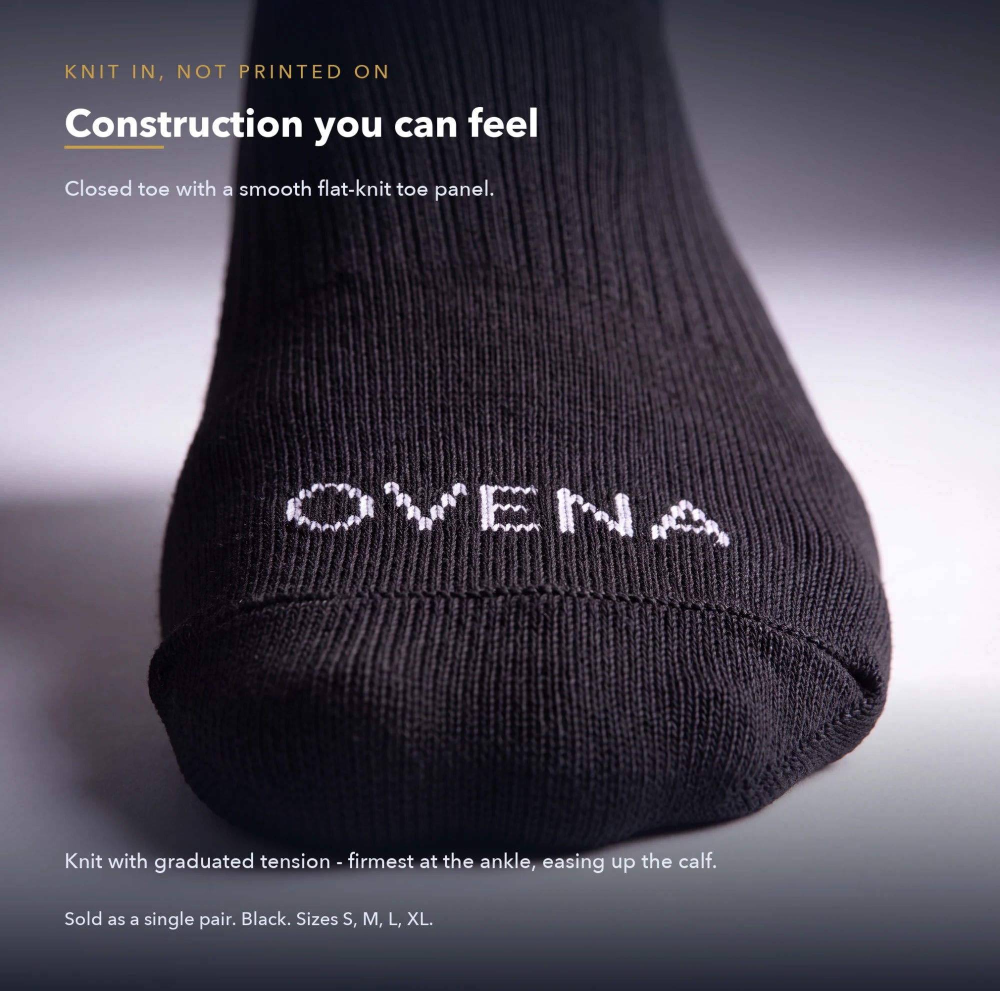 20-30 mmHg Knee-High Compression Socks, Closed Toe